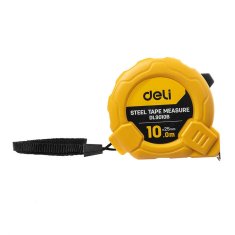 Deli Tools Jekleni merilni trak 10m/25mm EDL9010B (rumen)