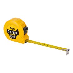 Deli Tools Jekleni merilni trak 5m/19mm EDL9005Y (rumen)