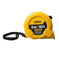 Deli Tools Jekleni merilni trak 5m/19mm EDL9005Y (rumen)