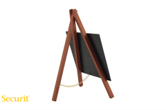 Securit by Vermes KREDNE samostoječe TABLE Mini na stojalu v barvi MAHAGONIJA MNIMKR