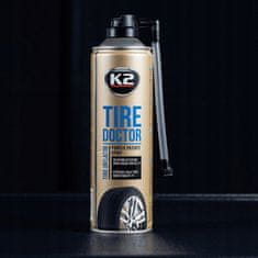Korbi K2 Tire Doctor, rezervno kolo v spreju, sredstvo za predrte pnevmatike, 535 ml