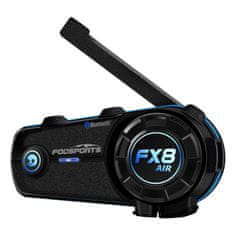 MojPlanet Fodsports FX8 Air motociklistični domofon v dveh paketih (črn)