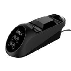 Ipega Dvojna priklopna postaja PG-9180 za igralni krmilnik PS4 (črna)