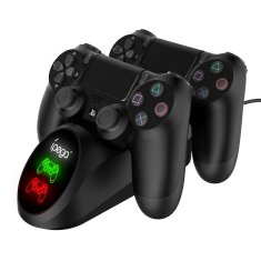 Ipega Dvojna priklopna postaja PG-9180 za igralni krmilnik PS4 (črna)