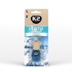 K2 K2 Vento Fresh, avtomobilski dišavnik, osvežilec zraka za avto 8 ml