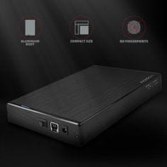 AXAGON AXAGON EE35-XA3 3,5" USB3.0 HDD SATA Aline Box Black, ohišje za disk