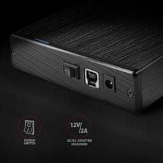 AXAGON AXAGON EE35-XA3 3,5" USB3.0 HDD SATA Aline Box Black, ohišje za disk