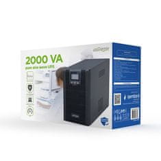 Gembird EG-UPS-PS2000-01 LCD 2000VA UPS, 4xIEC C13, 2000VA, 1600W, USB