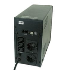 Gembird EG-UPS-034 UPS LCD 1500VA 2xSchuko, 3xIEC C13, 1500VA, 900W, RJ11/RJ45, USB