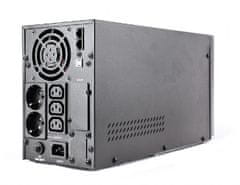 Gembird EG-UPS-PS2000-02 LCD UPS 2000VA 2xSchuko, 3xIEC C13 , 2000VA, 1600W, LCD, RJ11/RJ45, USB