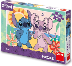 DINO Puzzle Stitch na plaži XL 100 kosov