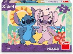 DINO Puzzle Stitch na plaži XL 100 kosov