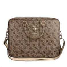 Guess PU 4G kovinski logotip Notebook Bag 15/16" Brown