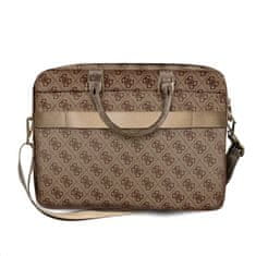 Guess PU 4G kovinski logotip Notebook Bag 15/16" Brown