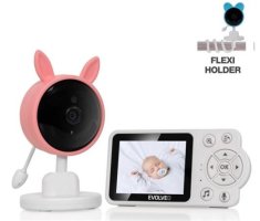 Evolveo Baby Monitor N3 video otroški monitor, roza