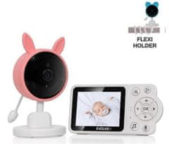 Evolveo Baby Monitor N3 video otroški monitor, roza