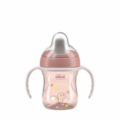 Chicco Vadbeni lonček z ročaji roza, 6m+