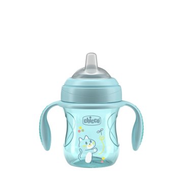 Chicco Prehodna učna skodelica s čajnimi ročaji, 4m+