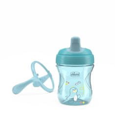 Chicco Trenirni lonček z ročaji teal, 6m+