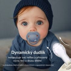 LOVI Silikonski dudelec Dynamic Prime 0-6m 1 kos Pistacija