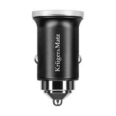 Krüger&Matz Polnilec avto , Quick Charge, 30W, USB-A; USB-C