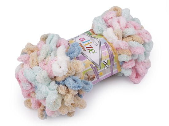 Alize Pletena preja Puffy color 100 g - (6523) večbarvna