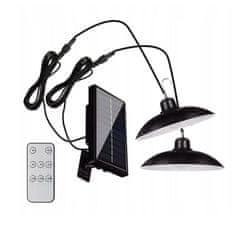 MG Double Lamps sončna svetilka 1200mAh, črna