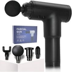 MG Fascial Gun masažna pištola, črna