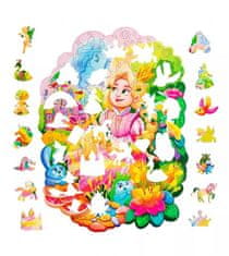 Puzzler Sestavljanke lesene, barvne - Amelia Princess of Magic