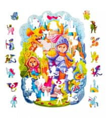 Puzzler Sestavljanke lesene, barvne - Pogumni vitez