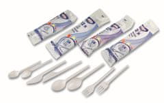 Cleanex Trade plastični nož bele barve 17 cm, 12 kosov