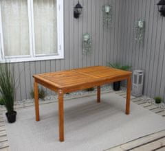 VENTA Malmo Favilla Lesena vrtna miza 135 x 77 cm