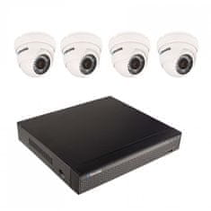 Secutek BAZAR - Komplet kamer 8MP s snemanjem 4K SLG-NVR3604CDP1S800 - 4x 8MP dome kamera, NVR