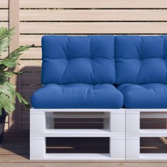 Vidaxl Blazina za kavč iz palet kraljevsko modra 60x40x12 cm