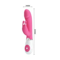 PRETTY LOVE Gene vibrator na baterije roza