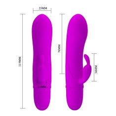 PRETTY LOVE Caesar minivibrator na baterije vijolična