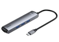 BASEUS USB Type-C priklopna postaja 6v1 (docking station) 