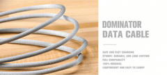 Kabel Dominator Fast Charging data cable RC-064 Type-C, 1m (črn)