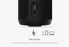 REMAX Prenosni zvočnik Wireless RB-M28 vodoodporen črn