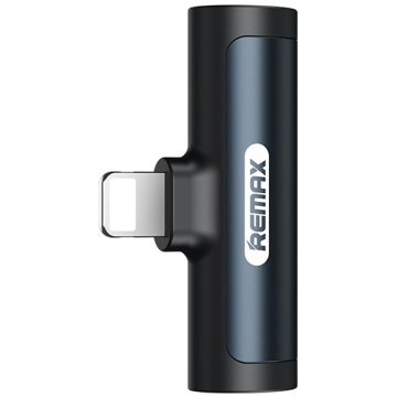 REMAX Adapter Lightning v Lightning + audio, RL-LA03i (črn)