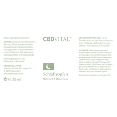 CBD VITAL Kapljice za spanje