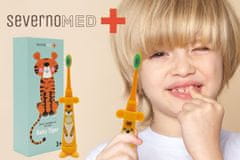 Severno BABY TIGER sonična električna zobna ščetka za otroke od 3 do 12 let + 2 nasveta