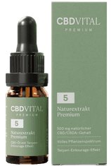 CBD VITAL CBD kapljice Naturextrakt PREMIUM 5 % olje 10ml