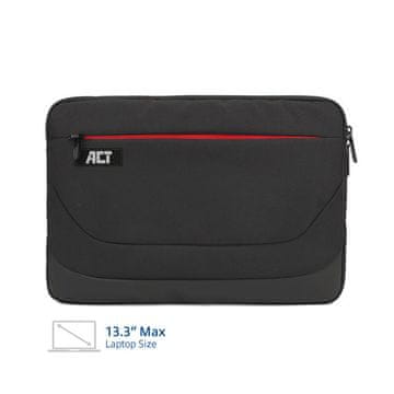ACT Ovitek za prenosnik AC8575 Suburb 13,3" 2L črn, vodoodbojni recikliran material