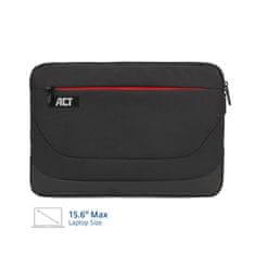 ACT Ovitek za prenosnik AC8585 Suburb 15,6" črn 2l , vodoodbojni recikliran material