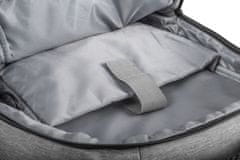 Modecom Smart PLE-MC-SMART-15 do 15,6" USB siva potovalni nahrbtnik za prenosnik, vodoodporen material