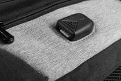 Modecom Smart PLE-MC-SMART-15 do 15,6" USB siva potovalni nahrbtnik za prenosnik, vodoodporen material