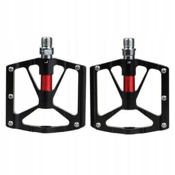 Korbi Aluminijaste kolesarske pedala, komplet 2 kos, črne