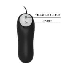 PRETTY LOVE Analni vibrator z daljinskim upravljalnikom črna