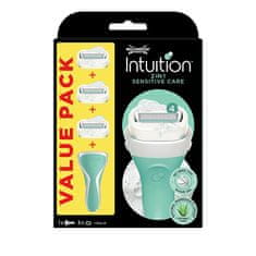 Wilkinson Sword Brivnik za ženske Ročaj za intuicijo + 3 različne glave